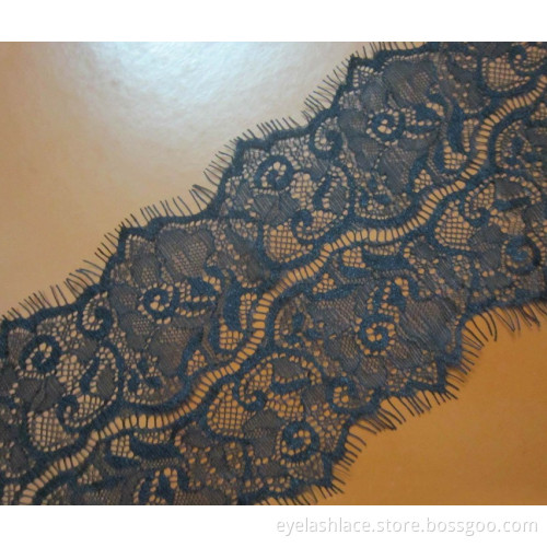 Free Shipping 3 yards/piece 11cm Wide hot sale Black French lace